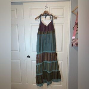 Jayli Multicolor Striped Maxi Dress